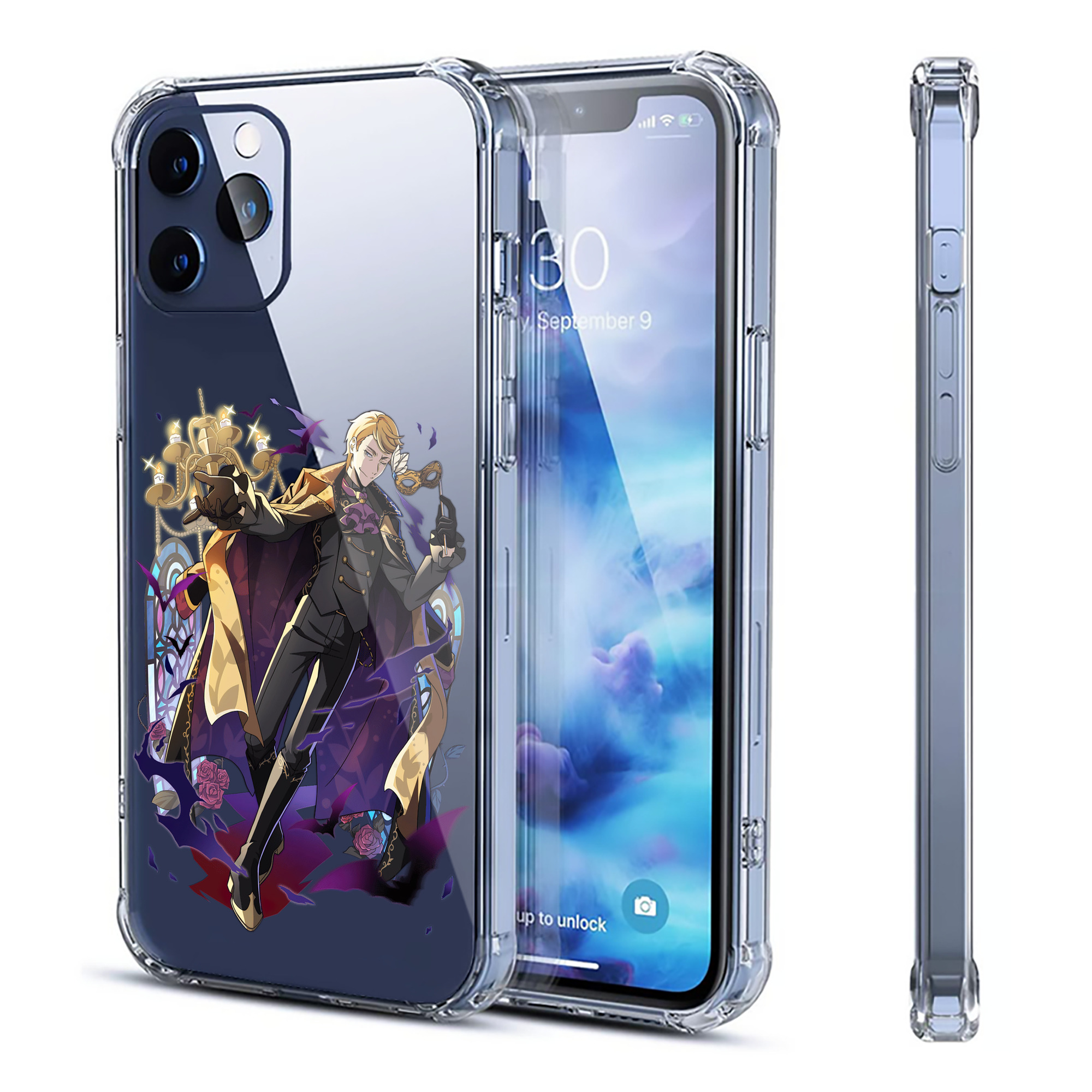 （画像用） 文豪ストレイドッグス Bungo Stray Dogs 【iPhone 12シリーズ対応】透明スマホケース（クリアソフトケース）
